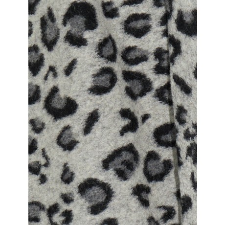 Пальто из шерсти с леопардовым принтом ВП1203 фото 5032