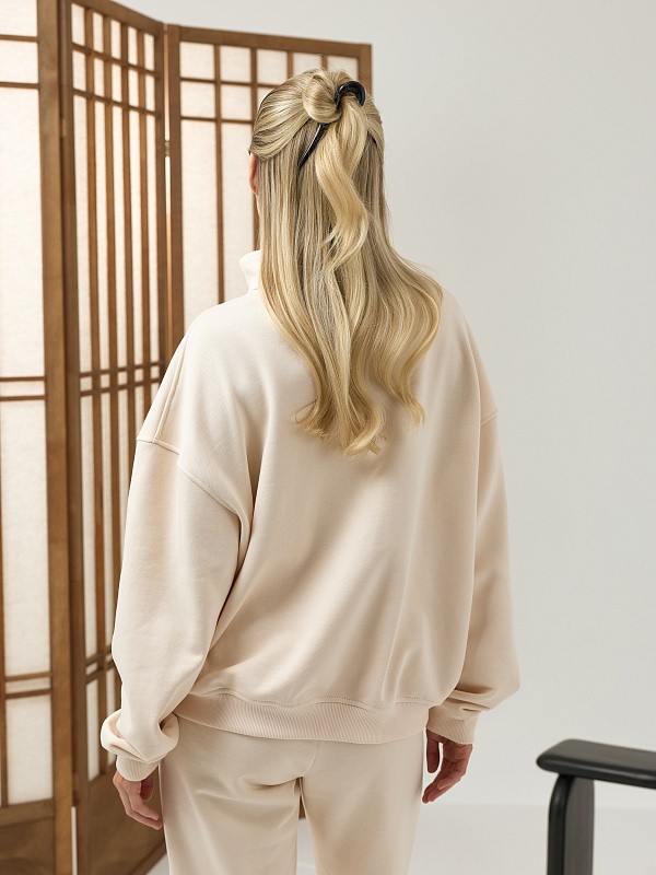 Костюм JAPANDI СHAMPAGNE  олимпийка + прямые брюки