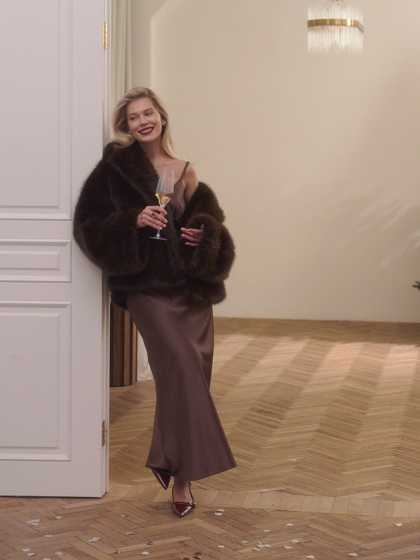 Платье-комбинация MAXI CHOCOLATE