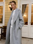 Пальто POSH MAXI GREY MELANGE из итальянской шерсти