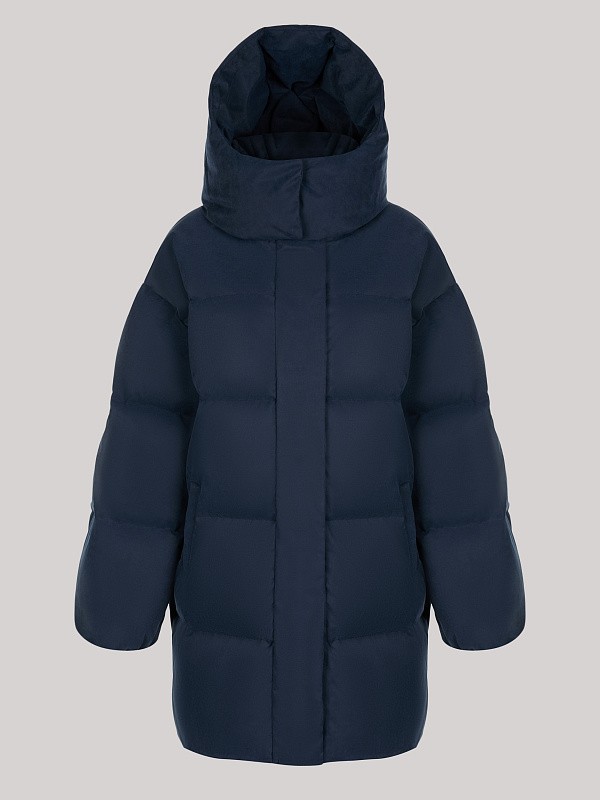 Удлиненный пуховик JE T'AIME ROYAL BLUE 