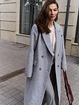 Пальто-пиджак DIVA GREY MELANGE из итальянской шерсти