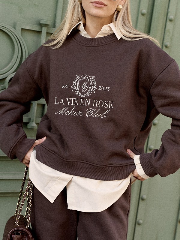 Утепленный костюм LA VIE EN ROSE DARK CHOCOLATE