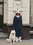Пальто-пиджак DIVA ROYAL BLUE из итальянской шерсти  