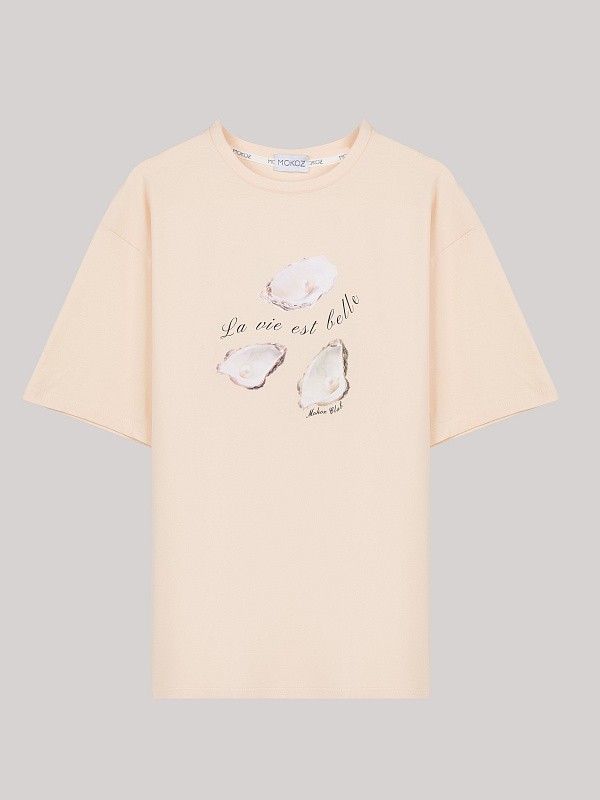 Футболка Устрицы СHAMPAGNE