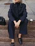 Брюки MUSE STRIPED BLUE