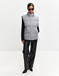 Пуховый жилет JE T'AIME GREY из бархатистой мембраны