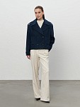Укороченное пальто-жакет ROYAL BLUE из итальянской шерсти  