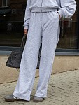 Костюм LA VIE EN ROSE GREY MELANGE зип худи + прямые брюки