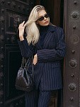 Жакет MUSE oversize STRIPED BLUE