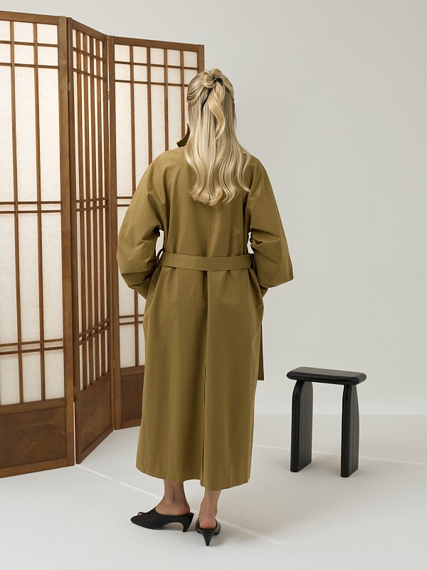 Тренч FLOW OLIVE