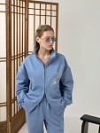 Костюм JAPANDI LIGHT BLUE  олимпийка + прямые брюки