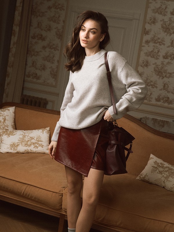 Юбка BORDO из экокожи