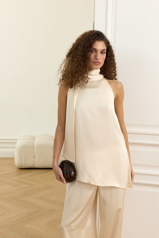 Струящийся топ  "Праздничное настроение"