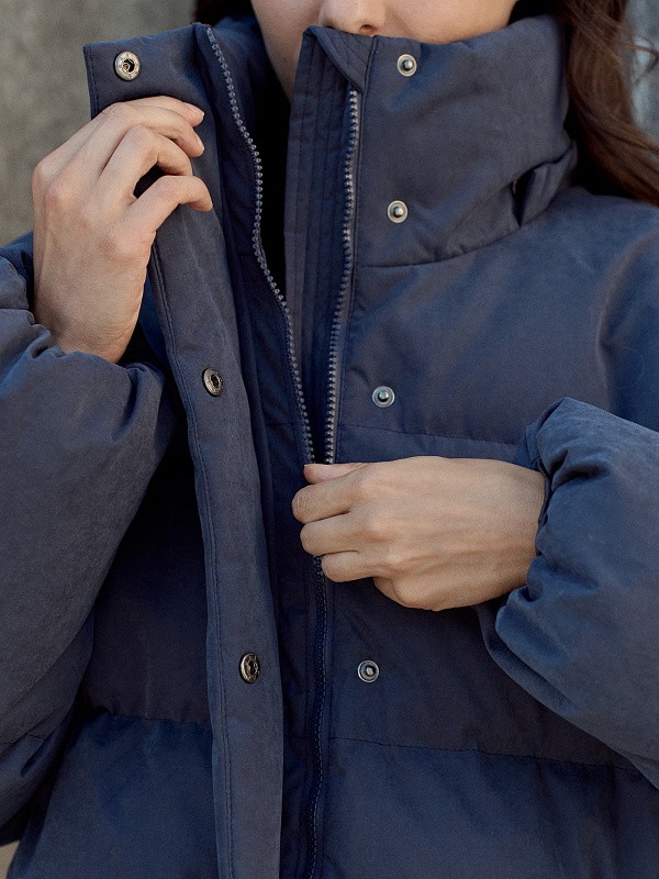 Удлиненный пуховик JE T'AIME ROYAL BLUE 