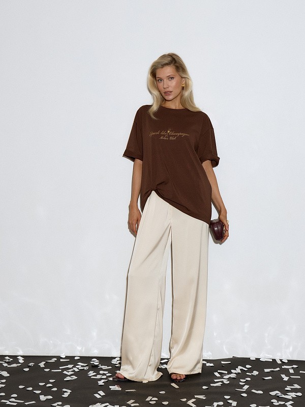 Футболка SPARK LIKE CHAMPAGNE CHOCOLATE