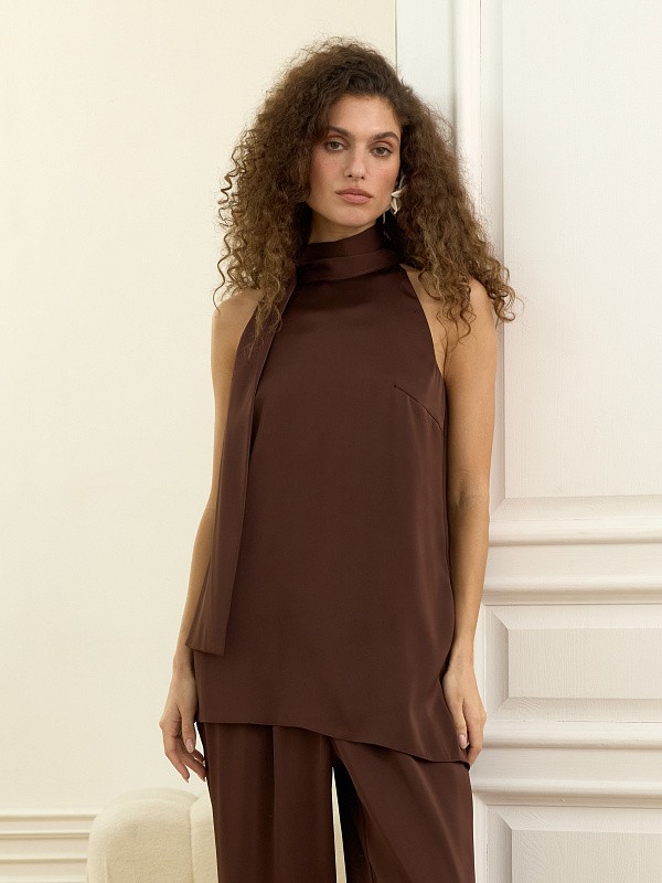 Струящийся топ "Праздничное настроение"