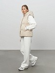 Пуховый жилет JE T'AIME MILK из бархатистой мембраны 