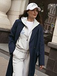 Пальто-пиджак DIVA ROYAL BLUE из итальянской шерсти  