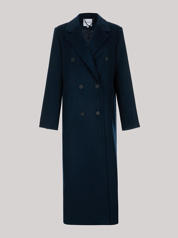 Пальто POSH MAXI ROYAL BLUE из итальянской шерсти  