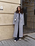 Пальто POSH MAXI GREY MELANGE из итальянской шерсти