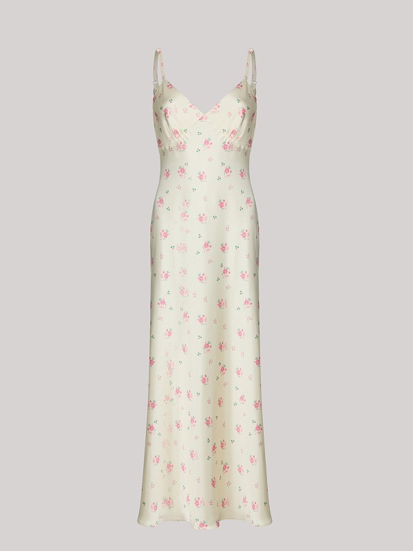 Платье-комбинация MAXI FLORA ROSE