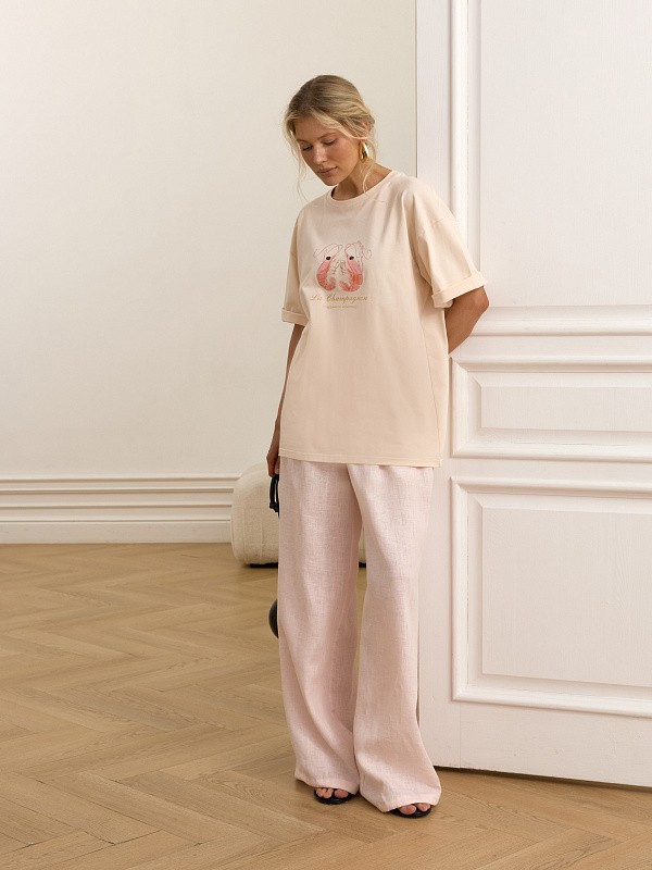 Футболка "Подружка по игристому"