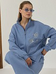 Костюм JAPANDI LIGHT BLUE  олимпийка + прямые брюки