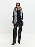Пуховый жилет JE T'AIME GREY из бархатистой мембраны