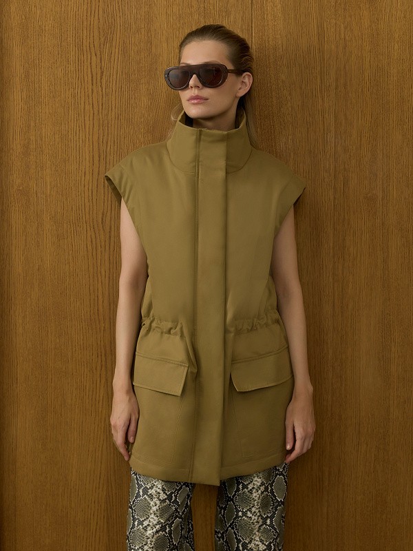 Демисезонная куртка TWO FORMS OLIVE c отстёгивающими рукавами