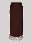 Юбка миди в бельевом стиле LACE STORIES CHOCOLATE