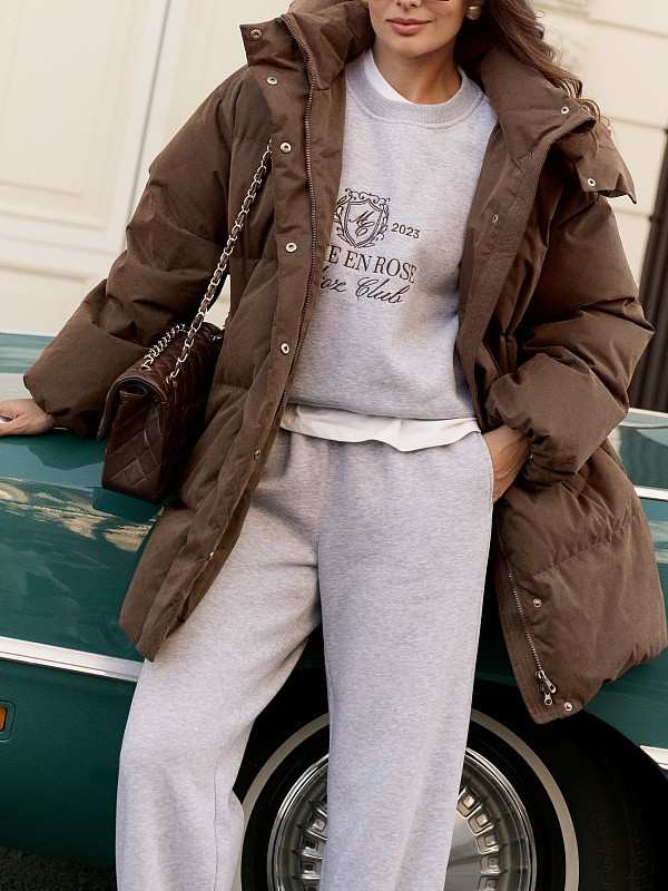 Утепленный костюм LA VIE EN ROSE GREY MELANGE 