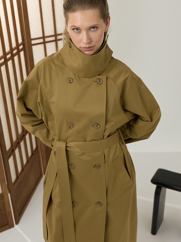 Тренч FLOW OLIVE