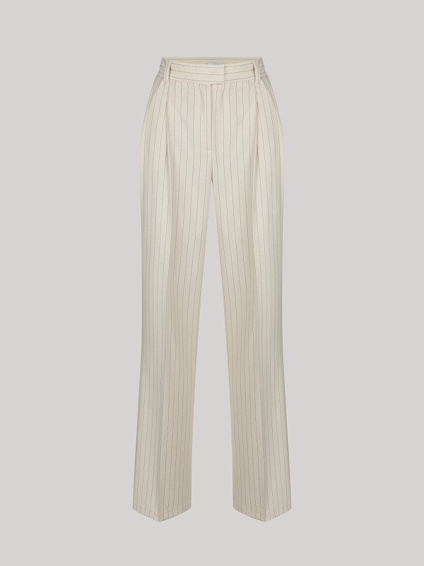 Брюки MUSE STRIPED WHITE