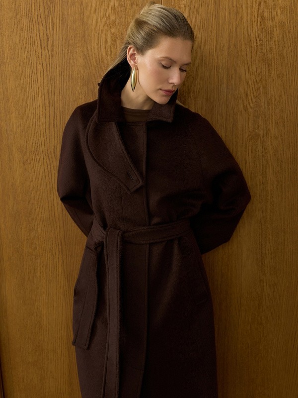 Пальто VITA CHOCOLATE из итальянской шерсти