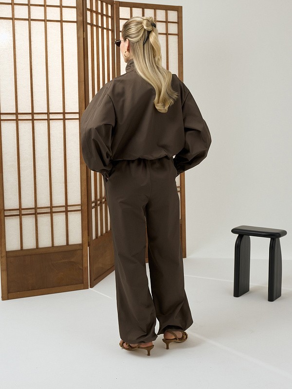 Брюки из хлопка AMI CHOCOLATE