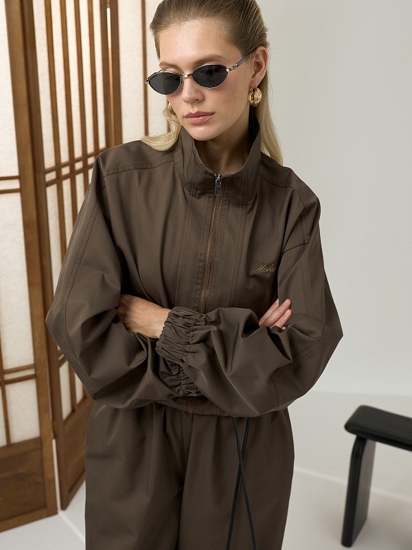 Ветровка из хлопка AMI CHOCOLATE