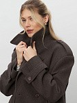 Укороченное пальто-жакет ROYAL CHOCOLATE из итальянской шерсти  