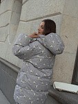Удлиненный пуховик JE T'AIME FLORA