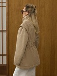 Демисезонная куртка TWO FORMS BEIGE c отстёгивающими рукавами