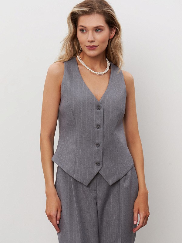 Жилет BOSSY STRIPPED GRAY