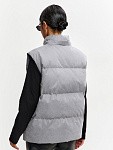 Пуховый жилет JE T'AIME GREY из бархатистой мембраны
