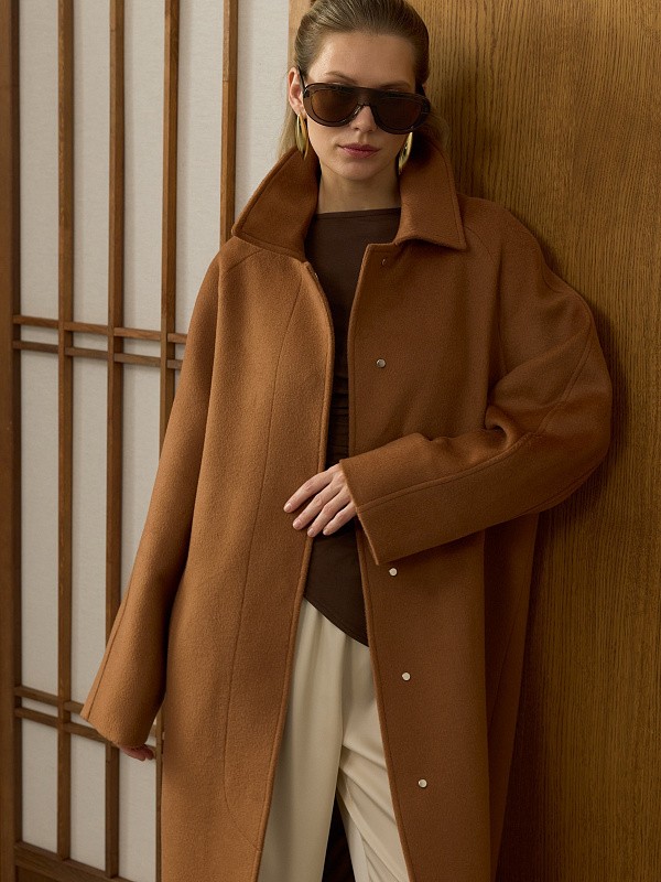 Пальто VITA CARAMEL из итальянской шерсти