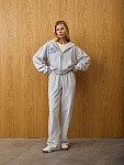 Костюм LA VIE EN ROSE GREY MELANGE зип худи + прямые брюки