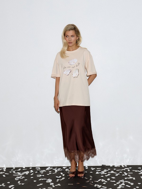 Футболка Устрицы СHAMPAGNE