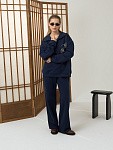 Костюм JAPANDI ROYAL BLUE свитшот на молнии + прямые брюки