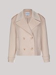 Укороченное пальто-жакет ROYAL MILK из итальянской шерсти  