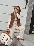 Пуховый жилет JE T'AIME BROWN SUGAR из бархатистой мембраны