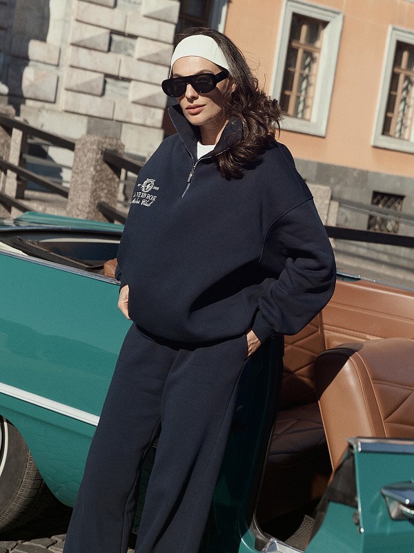 Утепленный костюм LA VIE EN ROSE ROYAL BLUE на молнии