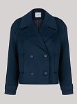 Укороченное пальто-жакет ROYAL BLUE из итальянской шерсти  